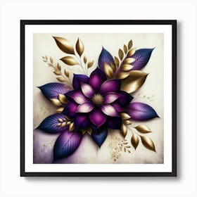 Purple Flower Art Print