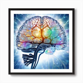 Human Brain 100 Art Print