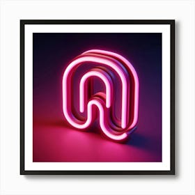 Neon Sign - Neon Stock Videos & Royalty-Free Footage Art Print