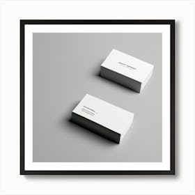 Two Business Cards Art Print