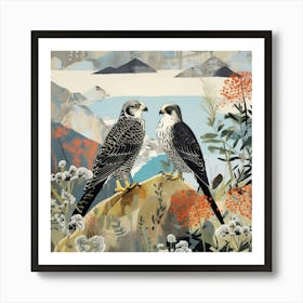 Bird In Nature Falcon 1 Art Print