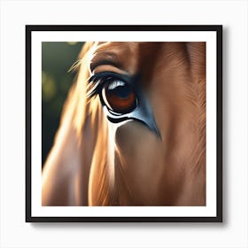 Eye Of A Horse 52 Art Print