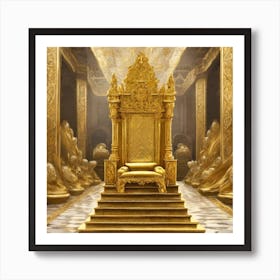 Golden Throne Art Print