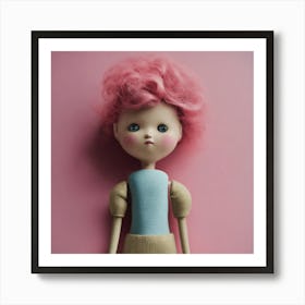 Doll With Pink Hair 1 Affiche