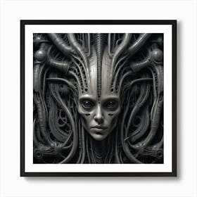 Alien Head art Art Print