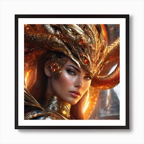 Demon Goddess bnhtyy Art Print