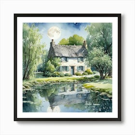 Country house scene 4 Art Print