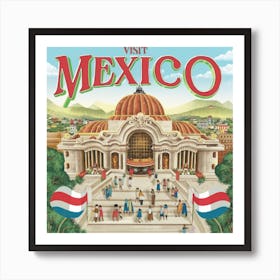 Visit Mexico 2 Art Print
