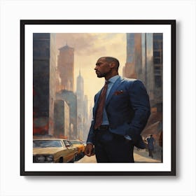 Man In Suit Art Print