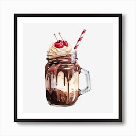 Ice Cream Sundae 6 Art Print