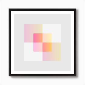 Squares Block 8 Art Print