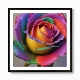 Rainbow Rose 8 Art Print