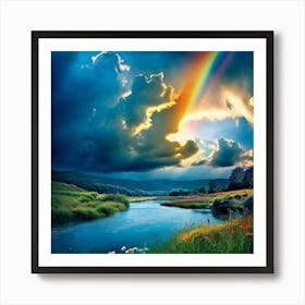 Rainbow Island Art Print