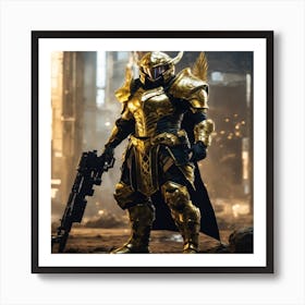 Golden Armor 1 Art Print