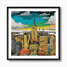 New York City Skyline Art Print