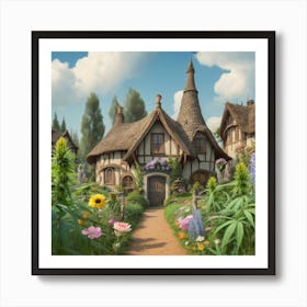 Fairytale Village 2 Art Print