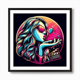 Girl In Sunglasses 3 Art Print