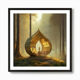 Music Box In The Forest Art Print