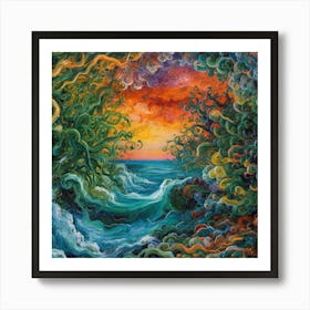 Ocean'S Edge Art Print