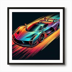 F1 Car Art Print