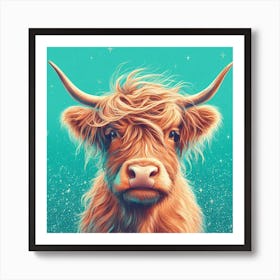 Highland Cow Art Print