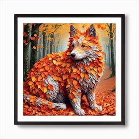 Autumn Fox Art Print