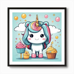 Little Unicorn 15 Art Print