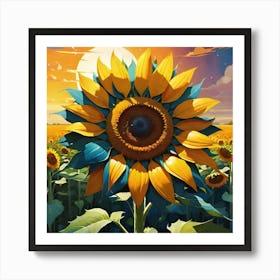 Sunflower 35 Art Print