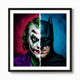 Batman And Joker 2 Art Print