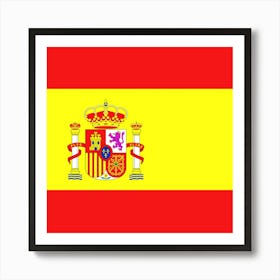 Spanish Flag Art Print