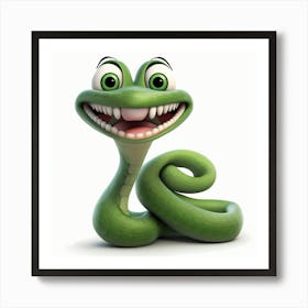 Green Snake Art Print