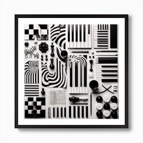 Black And White Art Print