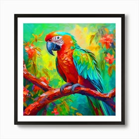 Colorful Parrot 1 Póster