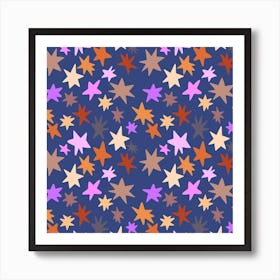 Starry Night Purple Art Print