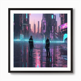 Futuristic City 234 Art Print