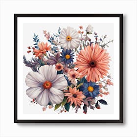 Bouquet Of Flowers Art Print