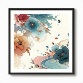 Abstract Floral Painting 10 Art Print