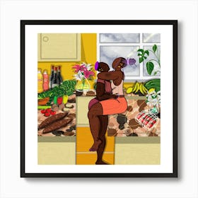 There Is Love At Home Kitchen Art Print