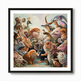 Group Of Animals Art Print