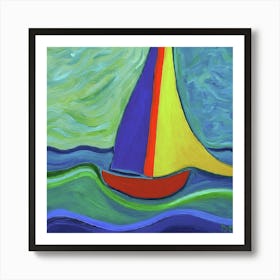 Sailboat On The Water Art Print