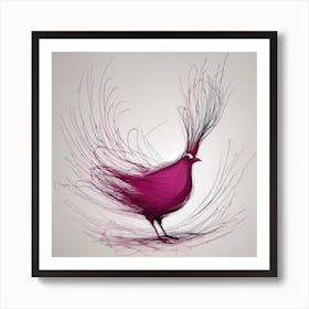 Abstract Bird Art Print