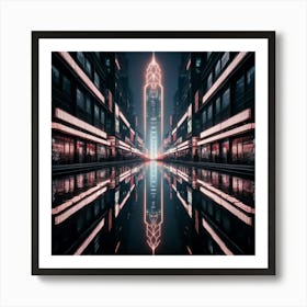 City At Night 1 Art Print