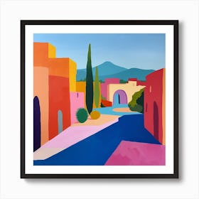 Abstract Travel Collection Marrakech Morocco 8 Art Print