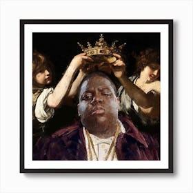 Biggie King Square Art Print