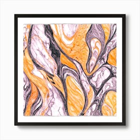 Marble Swirls Art Print