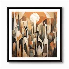 Giraffes 1 Art Print