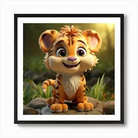 Tiger Cub 4 Art Print