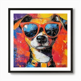 The Coolest Dog In Town 5 Art Print