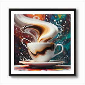 Coffee Painting 5 Art Print