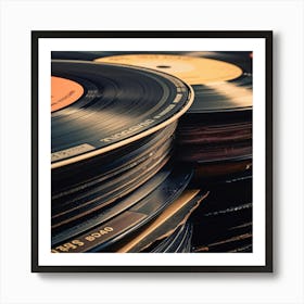 Vinyl Records 17 Art Print